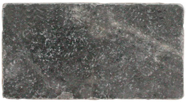 Керамическая плитка Stone4home Marble Tumbled Black, цвет чёрный, поверхность матовая, прямоугольник, 75x150