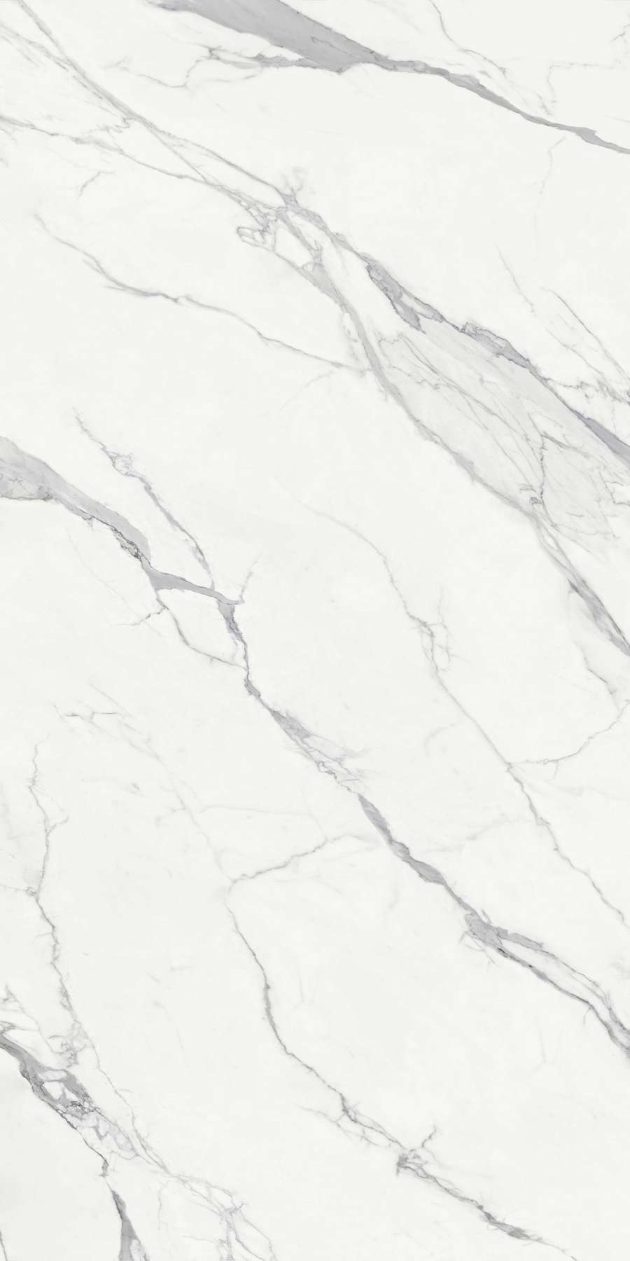 Широкоформатный керамогранит ABK Statuario Supremo FullVein3D Slab B 12mm Lux PF60013430, цвет белый, поверхность полированная, прямоугольник, 1635x3230