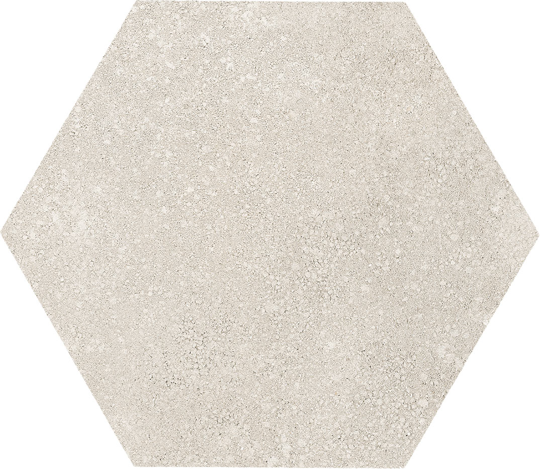 Керамогранит Vallelunga Terrae Esagona Gesso VTEE10, цвет бежевый, поверхность матовая, шестиугольник, 190x220