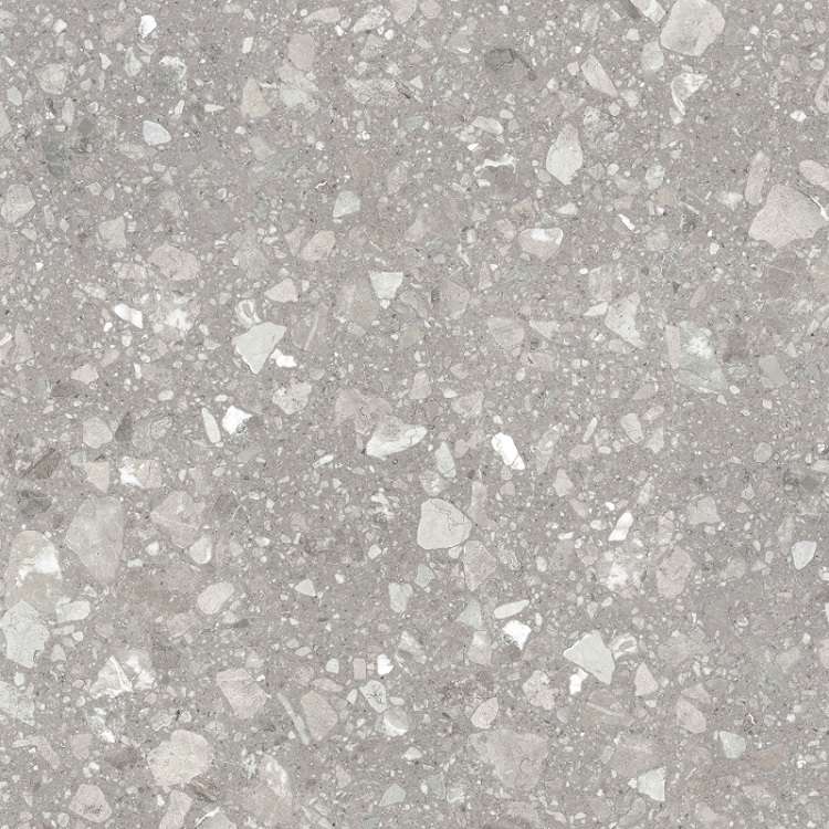 Керамогранит Gracia Ceramica Terrazzo Matt Grey PG 01, цвет серый, поверхность матовая, квадрат, 600x600