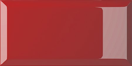 Керамическая плитка Vogue Bisello TR Rosso, цвет красный, поверхность глянцевая, кабанчик, 100x200