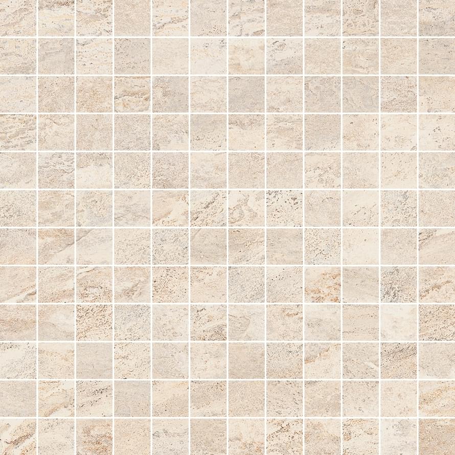 Мозаика Monocibec Dolomite Dust (2,5X2,5) Mos 95617, цвет бежевый, поверхность матовая, квадрат, 300x300