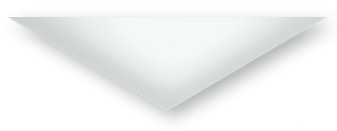 Декоративные элементы Heralgi Hudson Finish White Matt, цвет белый, поверхность матовая, прямоугольник, 50x173