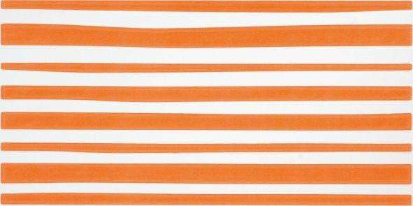 Декоративные элементы Pamesa Agatha 1 Lineas Naranja, цвет оранжевый, поверхность глянцевая, прямоугольник, 250x500