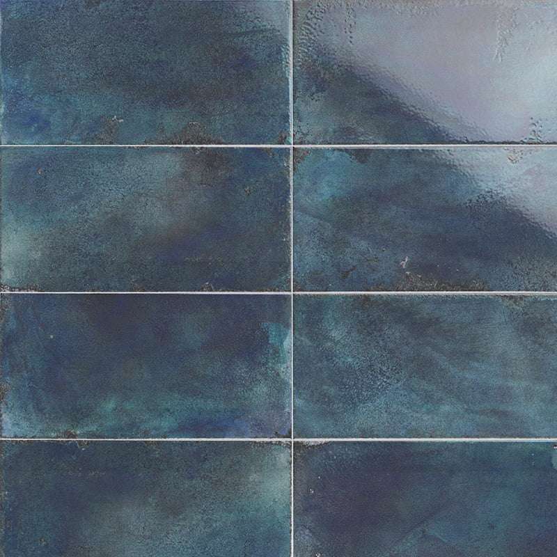 Керамическая плитка Mainzu Riviera Marine, цвет синий, поверхность глянцевая, прямоугольник, 150x300