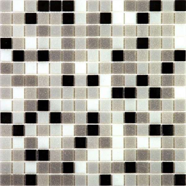 Мозаика Alma Mosaic Смеси 20 Neutral(m), цвет белый серый чёрный, поверхность глянцевая, квадрат, 327x327