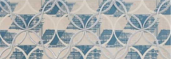 Декоративные элементы Pamesa Atrium Mist Dc Meridiana, цвет белый синий, поверхность матовая, прямоугольник, 250x700