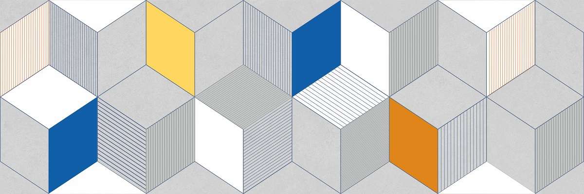 Декоративные элементы Emtile Neo Deco Cube, цвет разноцветный, поверхность матовая, прямоугольник, 200x600