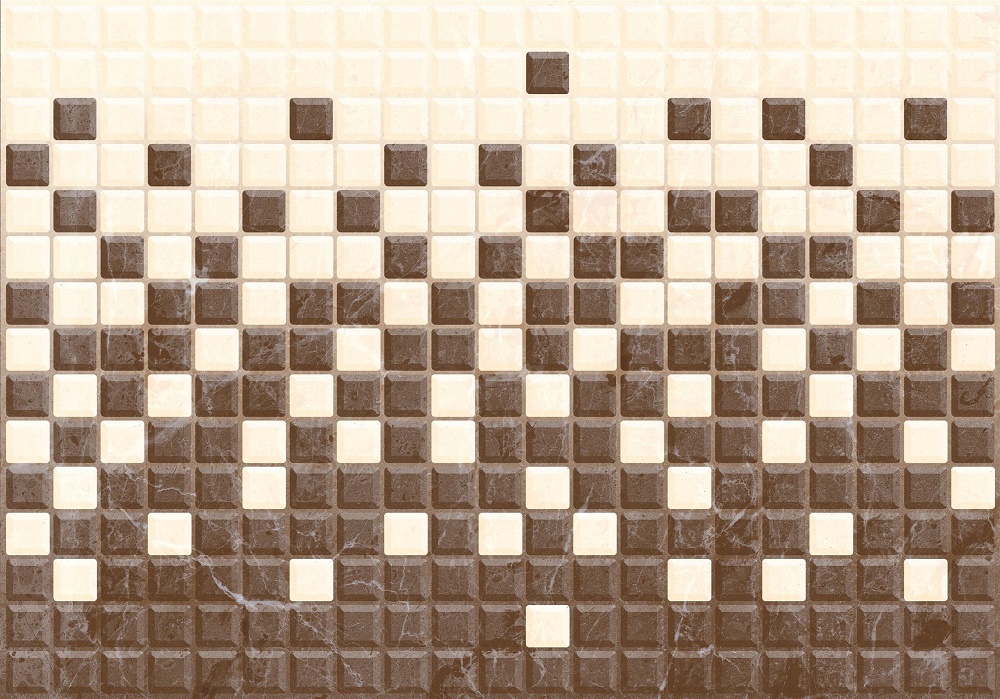 Керамическая плитка Axima Кармен Переходная, цвет коричневый, поверхность глянцевая, прямоугольник, 280x400