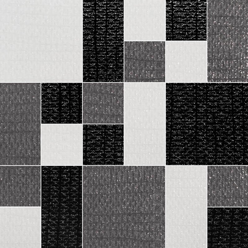 Мозаика Absolut Keramika Groenlandia Malla Mix, цвет чёрно-белый, поверхность полированная, квадрат, 300x300