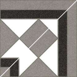 Вставки Vives Barnet Cantonera Basidon Blanco, цвет серый, поверхность матовая, квадрат, 158x158