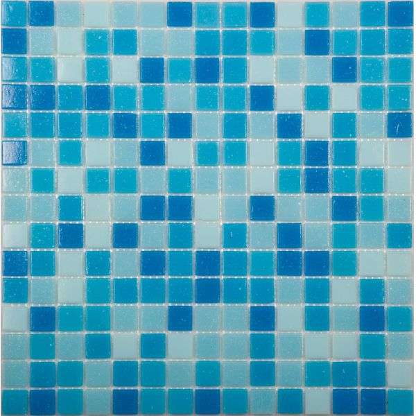 Мозаика NS Mosaic MIX1 Сетка, цвет голубой, поверхность глянцевая, квадрат, 327x327