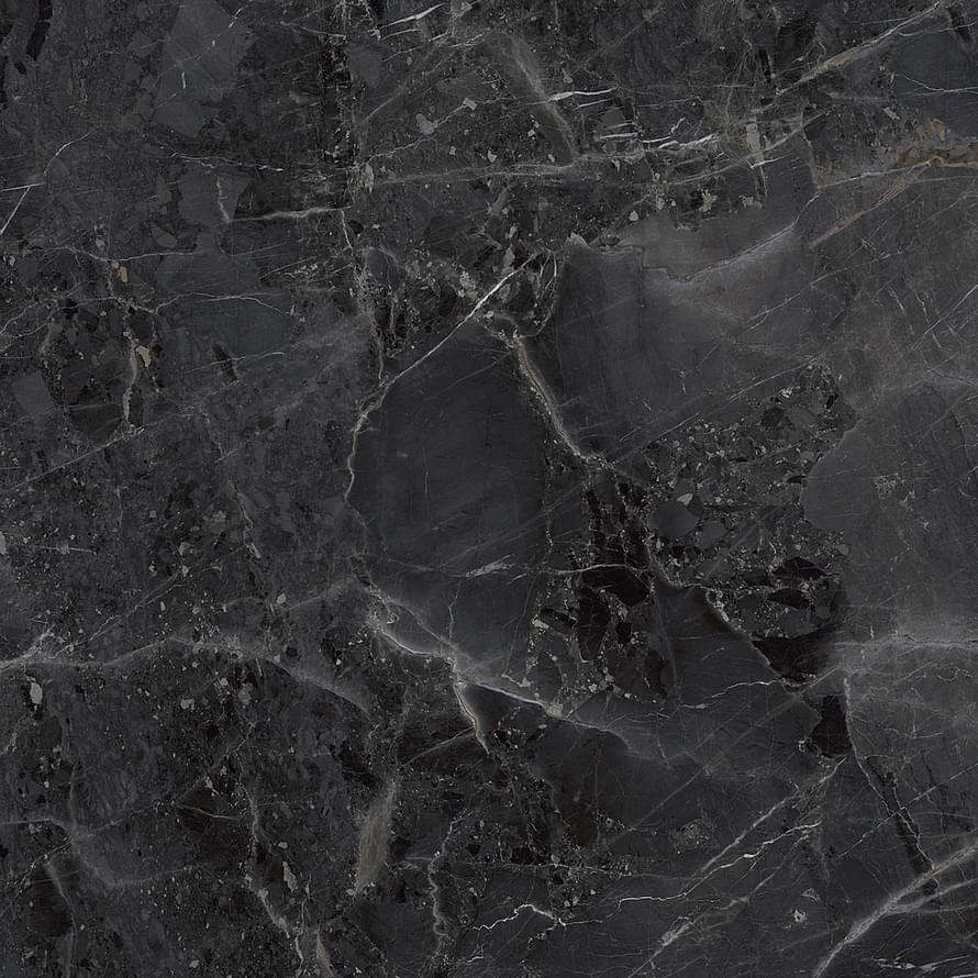 Керамогранит Monocibec Arcadia Tecno Nero Lev Ret 117473, цвет чёрный тёмный, поверхность полированная, квадрат, 1200x1200