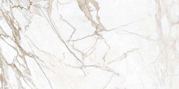 Керамогранит Kerranova Marble Trend K-1001/LR, цвет белый, поверхность лаппатированная, прямоугольник, 600x1200