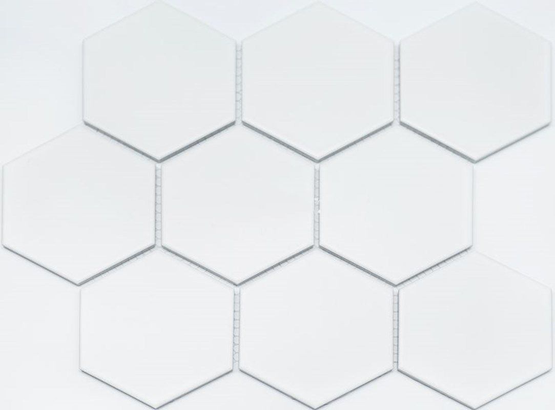 Мозаика NS Mosaic PS95110-15, цвет белый, поверхность матовая, квадрат, 256x295