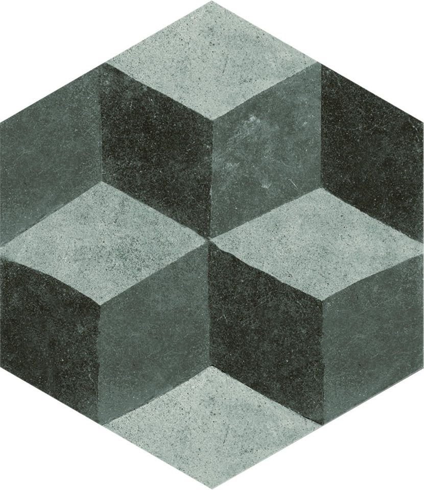 Декоративные элементы Fap Firenze Deco Grey fK6I, цвет серый, поверхность сатинированная, шестиугольник, 216x250
