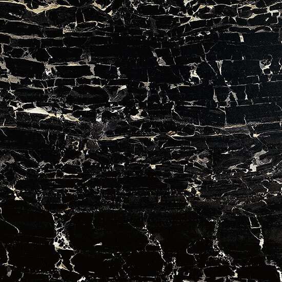 Керамогранит Fioranese Prestige Portoro Matt, цвет чёрный, поверхность матовая, квадрат, 740x740
