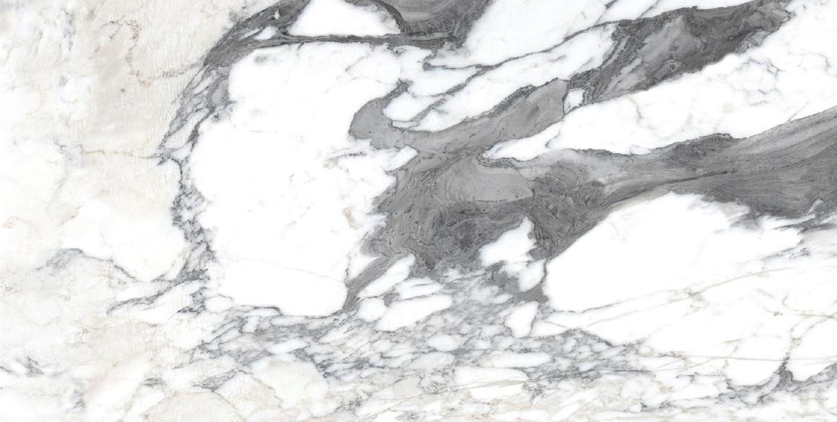 Широкоформатный керамогранит Arch Skin Stone Calacatta SF.LB.CLA.GL 2400X1200X6, цвет серый, поверхность полированная, прямоугольник, 1200x2400