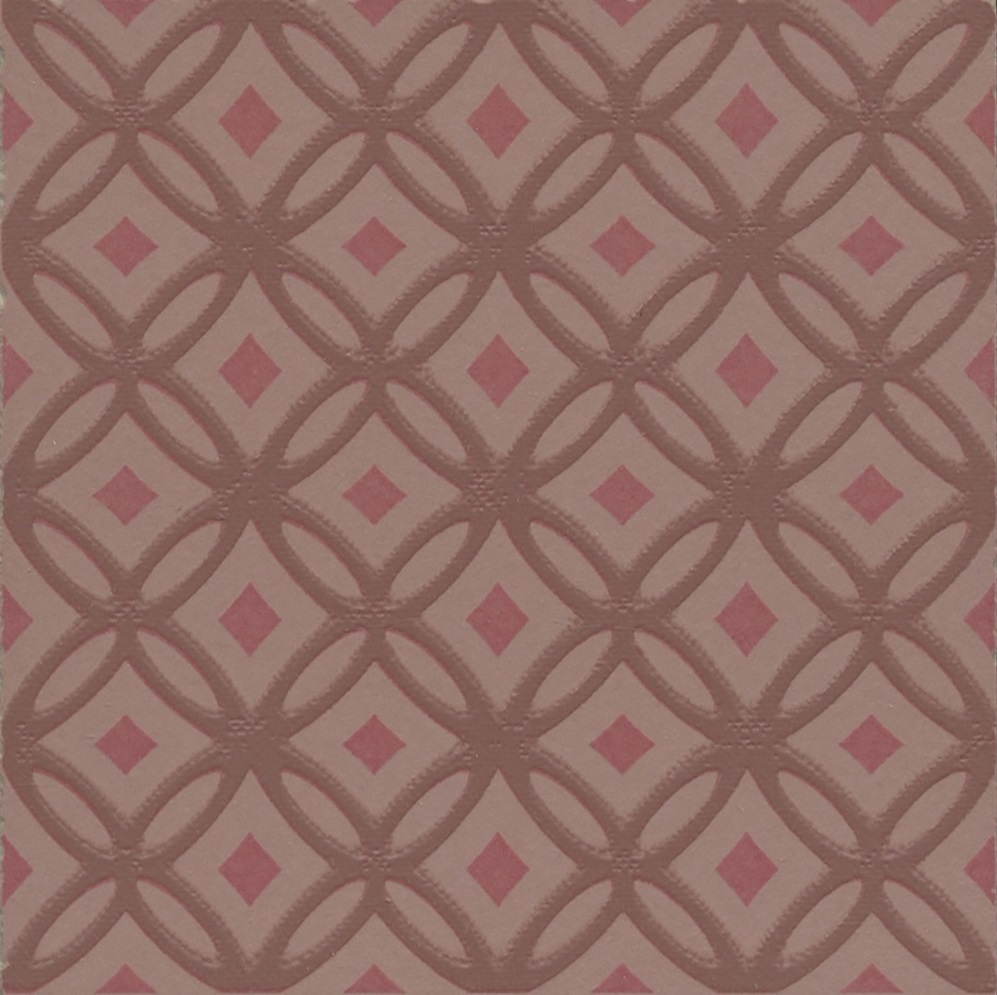 Декоративные элементы Kerama Marazzi Агуста 1 розовый матовый VT\B607\1336, цвет розовый, поверхность матовая, квадрат, 98x98