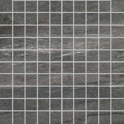 Мозаика Floor Gres Airtech Basel Grey High Glossy Mosaico (3X3) 761039, цвет серый, поверхность полированная, квадрат, 300x300