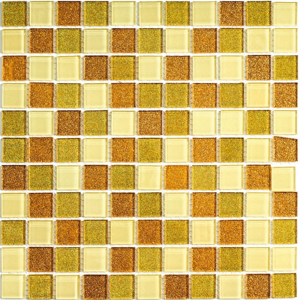 Мозаика Bonaparte Bonaparte Shine Gold, цвет коричневый, поверхность глянцевая, квадрат, 300x300