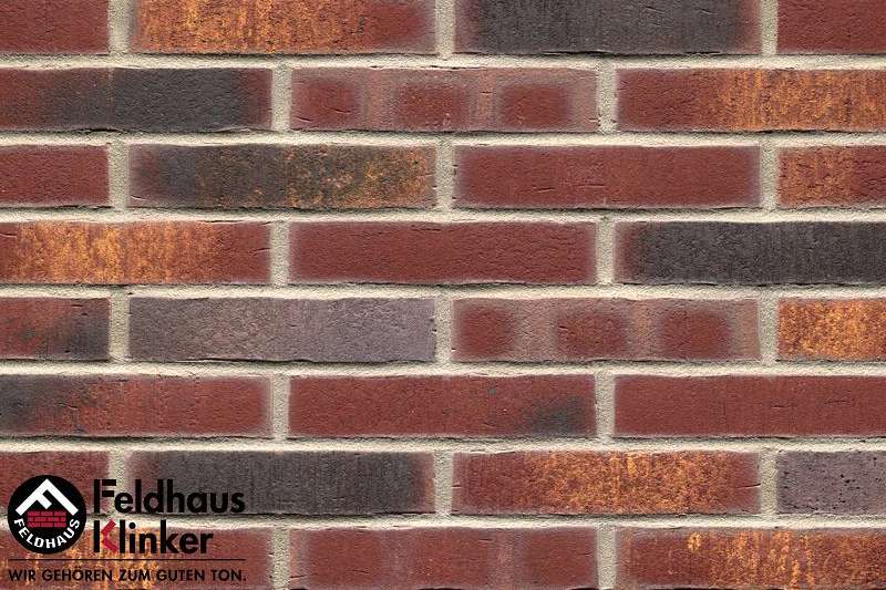 Клинкер Feldhaus Klinker Vascu Cerasi Legoro R769DF14, цвет коричневый, поверхность матовая, под кирпич, 52x240