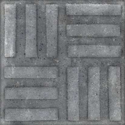 Керамическая плитка Vives Norvins Grafito, цвет серый, поверхность матовая, квадрат, 200x200