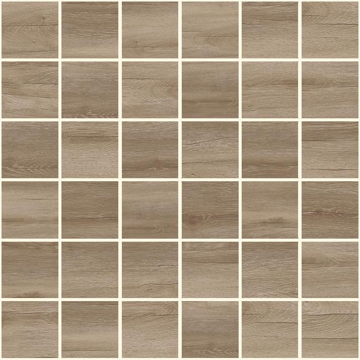 Мозаика Laparet Timber Мозаика коричневый, цвет коричневый, поверхность полированная, квадрат, 300x300