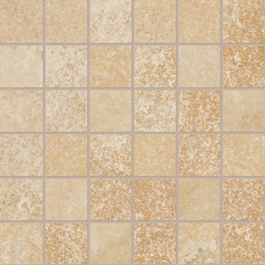 Мозаика Ergon Cornerstone Alpen Mosaico Bavaria Stone EH1M, цвет коричневый, поверхность матовая, квадрат, 300x300