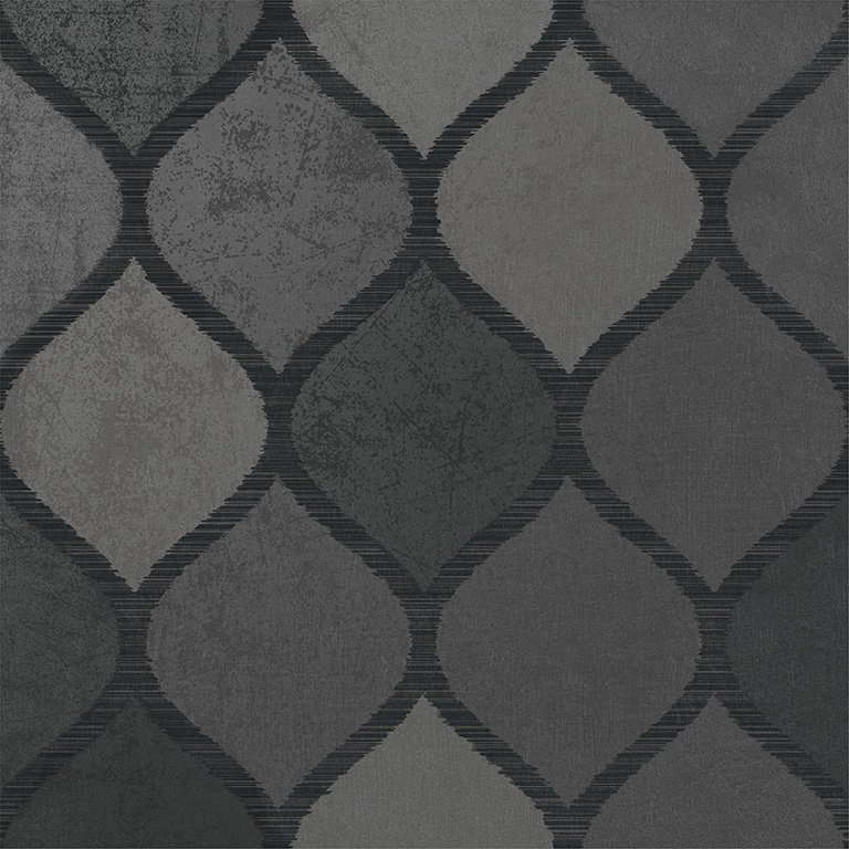Декоративные элементы Roca Claque Deko Negro, цвет чёрный, поверхность сатинированная, квадрат, 800x800