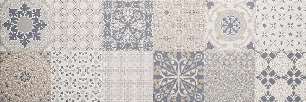 Декоративные элементы Colorker District Tradition Decor, цвет серый, поверхность матовая, прямоугольник, 250x750