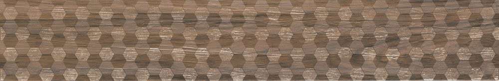 Декоративные элементы Novabell Decoro Esagona Quercia EDM D67K, цвет коричневый, поверхность матовая, прямоугольник, 150x900