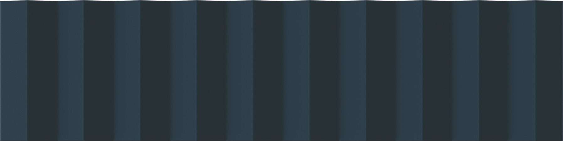 Керамическая плитка Wow Twin Peaks Up Aegean Blue 131548, цвет синий, поверхность матовая 3d (объёмная), под кирпич, 75x300
