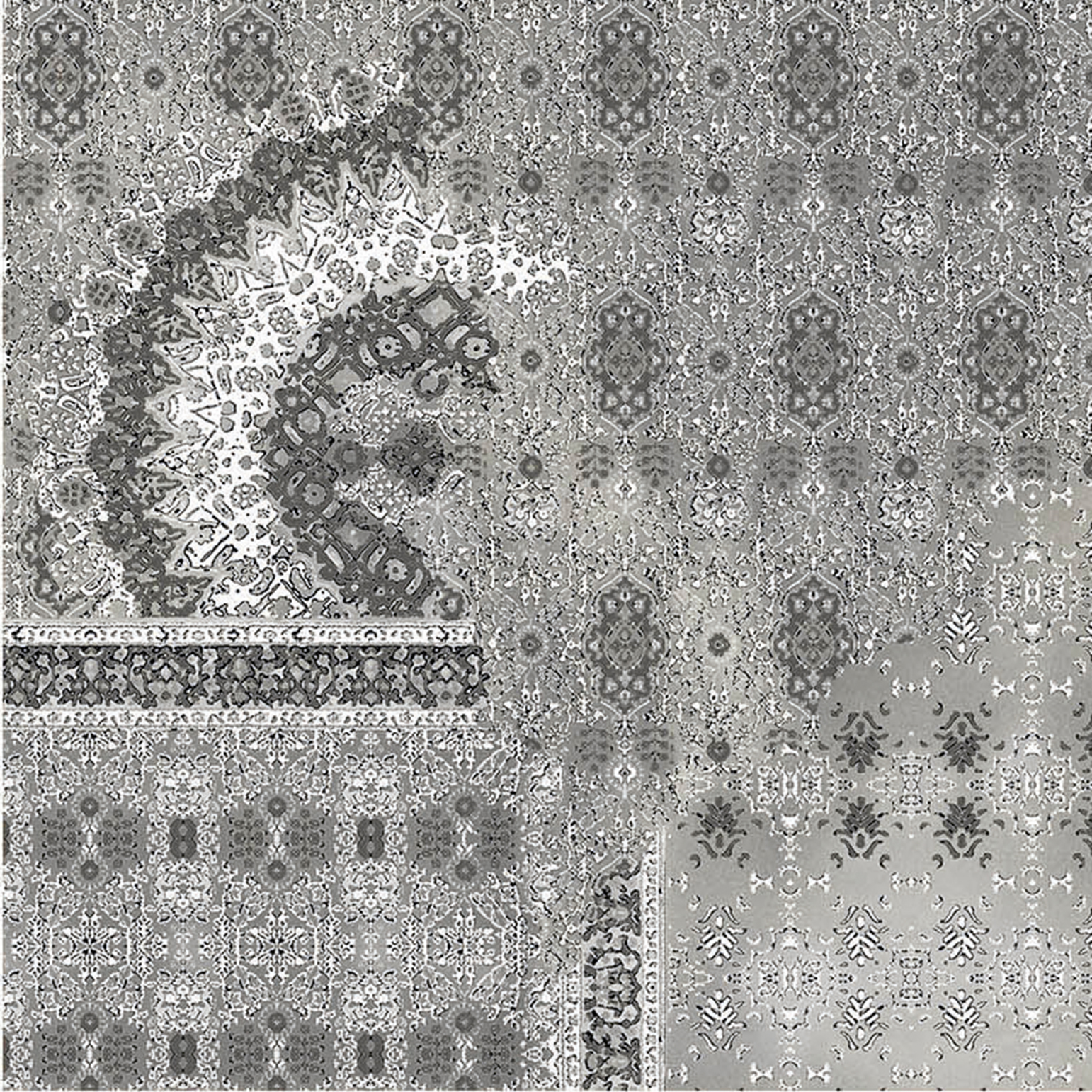 Декоративные элементы Serenissima Riabita il Cotto Inserto Pattern 1047041, цвет серый, поверхность матовая, квадрат, 400x400