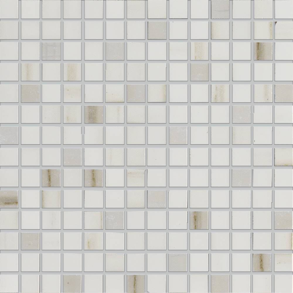 Мозаика Ricchetti Marble Boutique Mosaico Statuario Calacatta White, цвет белый, поверхность глянцевая, квадрат, 300x300