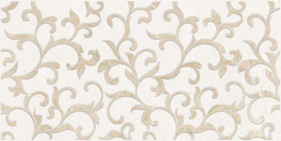 Декоративные элементы Laparet Alvaro Декор бежевый, цвет белый бежевый, поверхность глянцевая, прямоугольник, 250x500