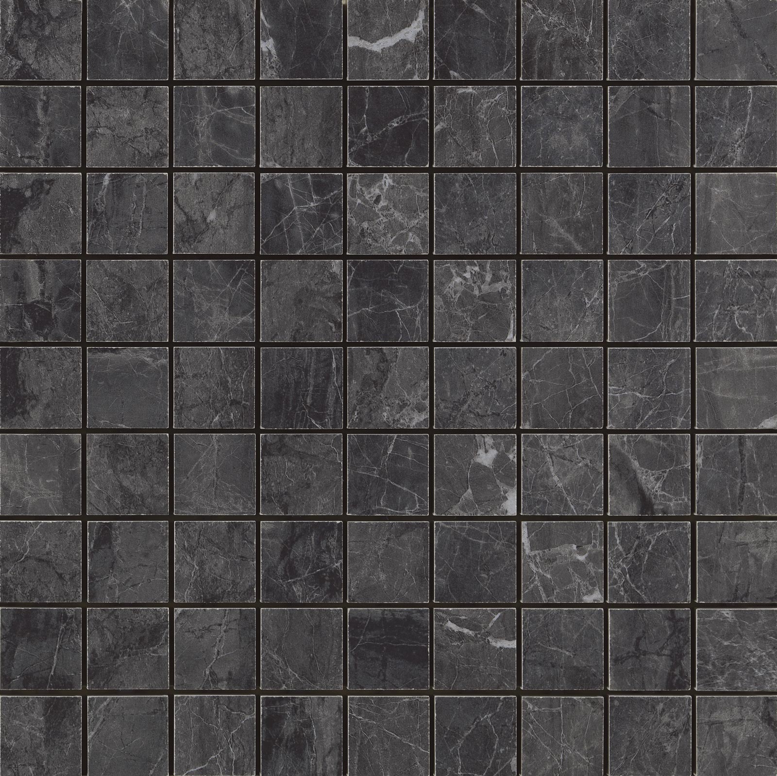 Мозаика Ragno Bistrot Mosaica Infinity R4ZS, цвет чёрный, поверхность матовая, квадрат, 300x300