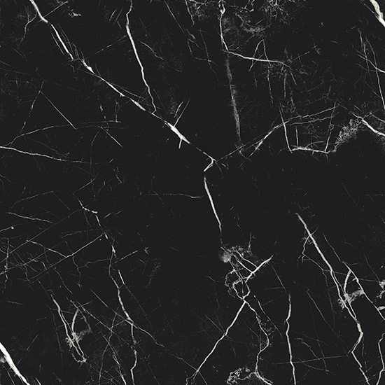 Керамогранит Fioranese Marmorea Port Laurent Lev, цвет чёрный, поверхность полированная, квадрат, 740x740