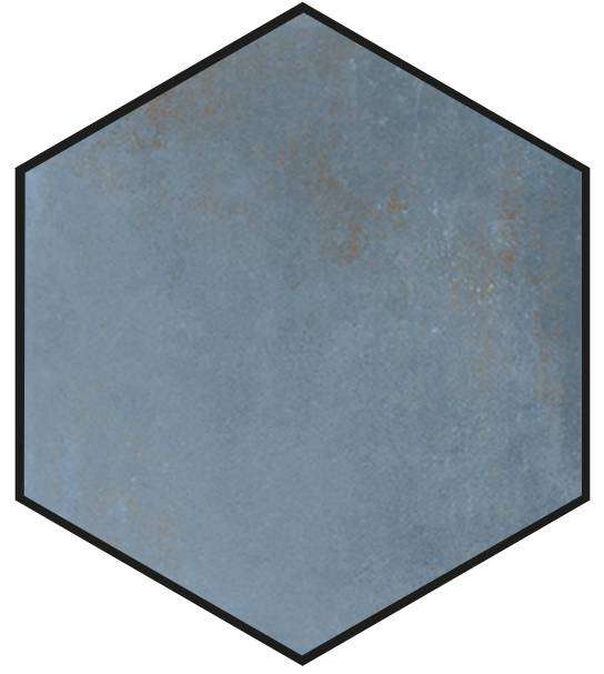 Керамогранит Cerdomus Crete Esagona Cobalto 88631, цвет синий, поверхность матовая, шестиугольник, 198x228