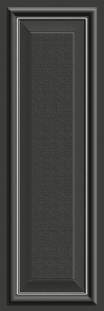 Декоративные элементы Settecento Park Avenue Platinum Su Black, цвет чёрный, поверхность глазурованная, прямоугольник, 240x720