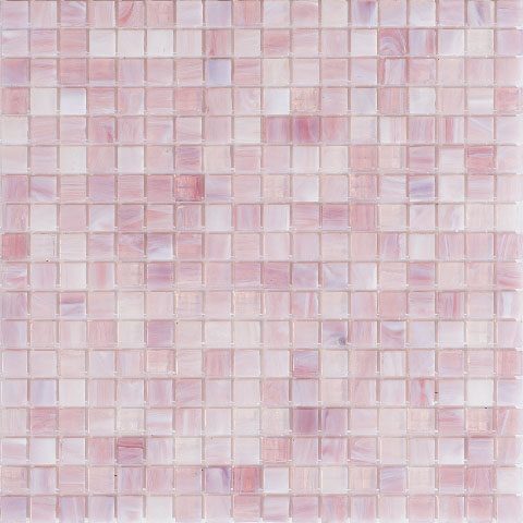 Мозаика Alma Mosaic Misty MN427, цвет розовый, поверхность глянцевая, квадрат, 295x295