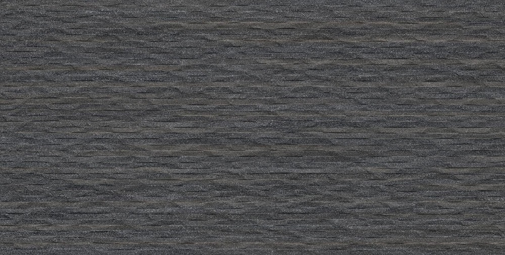 Керамогранит Ergon Elegance Pro Shield Mural Anthracite Naturale EK9D, цвет чёрный, поверхность матовая рельефная, прямоугольник, 600x1200