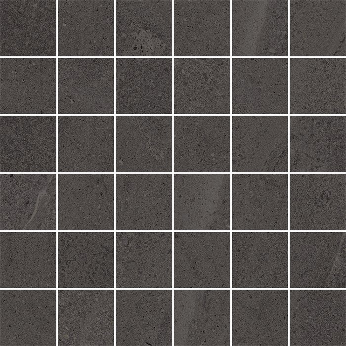 Мозаика Italon Contempora Carbon Mosaic 610110000129, цвет серый тёмный, поверхность патинированная, квадрат, 300x300