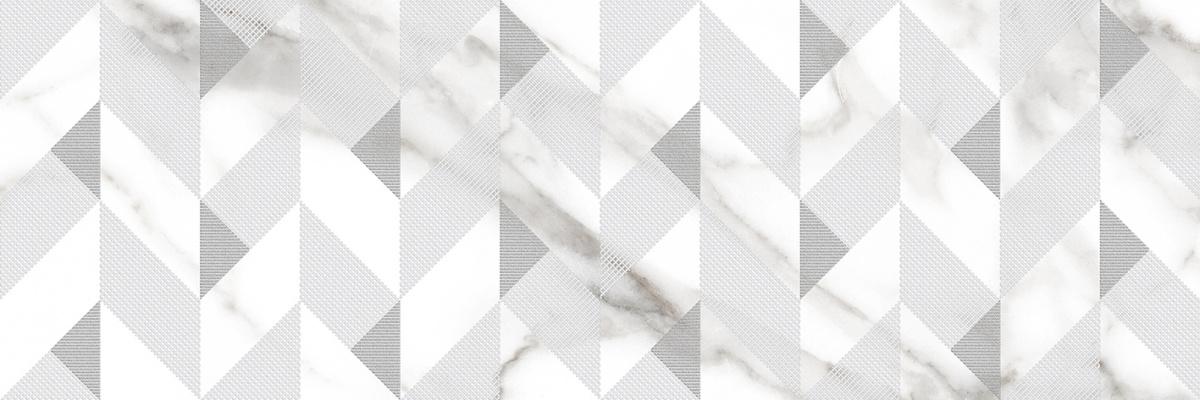 Декоративные элементы Laparet Granada Декор Белый, цвет белый серый, поверхность глянцевая, прямоугольник, 250x750