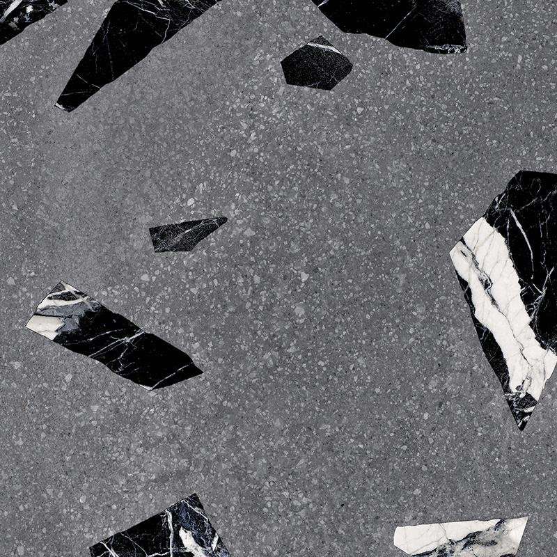 Керамогранит Ergon Medley Dark Grey Rock EH8S, цвет серый тёмный, поверхность матовая, квадрат, 600x600