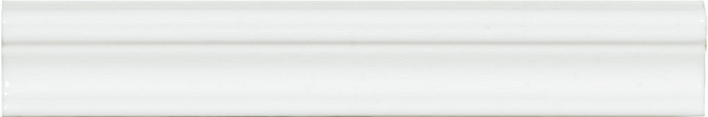 Бордюры El Barco Acuarela Neutro, цвет белый, поверхность глянцевая, прямоугольник, 50x300