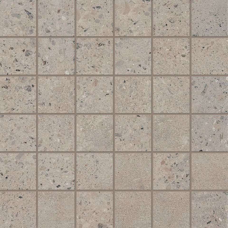 Мозаика ABK Mosaico Quadretti Earth Ret DWR09201, цвет серый, поверхность матовая, квадрат, 300x300