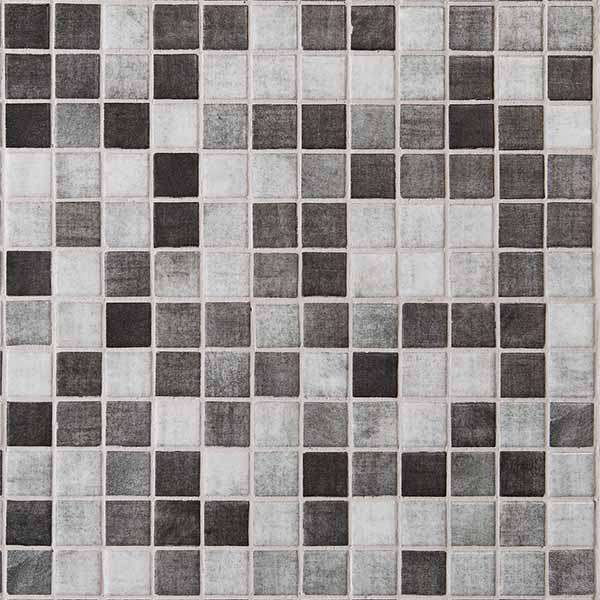Мозаика Mosavit Graphic Riviere Gris, цвет серый, поверхность матовая, квадрат, 316x316