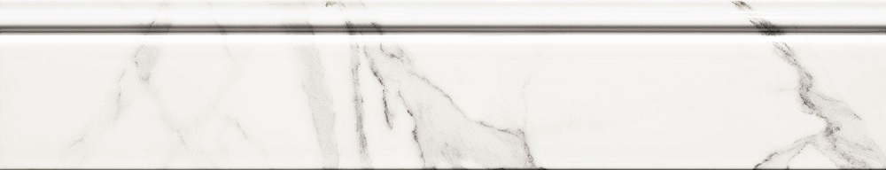 Бордюры Tubadzin Vienna White, цвет белый, поверхность глянцевая, прямоугольник, 115x598