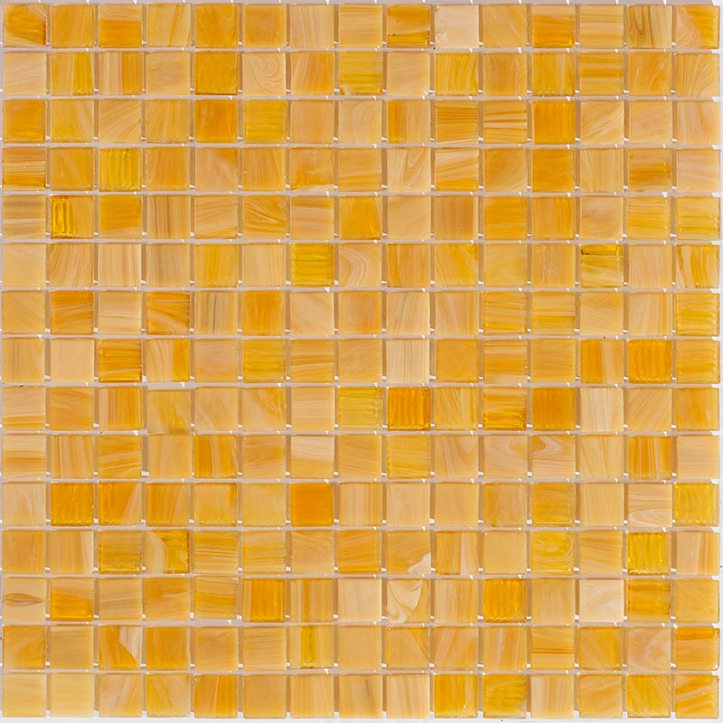 Мозаика Alma Mosaic Stella STN621, цвет оранжевый, поверхность глянцевая, квадрат, 327x327